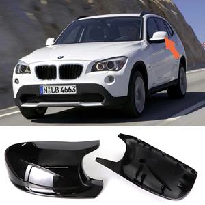 BMW X3 F25 X1 E84 Pre-LCI 2010 2011 2012 2013 용 고품질 2pcs M 스타일 블랙 사이드 미러 커버 교체