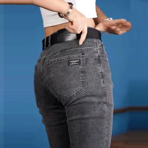 가을 남성 슬림 청바지 블랙 스키니 클래식 캐주얼 데님 바지 매일 사무실 파티 카우보이 바지 남성 연필 바지
