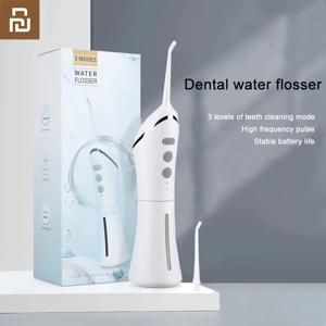 YOUPIN XIAOMI 치과 워터 제트 Flosser 전기 구강 Irrigator 3 모드 구강 세척제 치아 청소 도구에 대한 입 세탁기