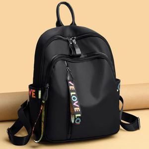 간단한 Pu 블랙 대용량 배낭 여성 여행 가방 솔리드 하라주쿠 학생 Schoolbag 배낭 남여 가방 하이 스트리트