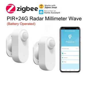 Zigbee 3.0 인간 존재 센서 24G MmWave 레이더 + PIR, 휘도 감지 배터리 사용 지원 Zigbee2mqtt 홈 어시스턴트