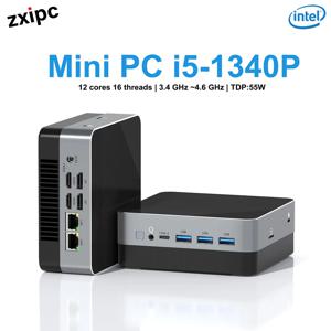 13세대 포켓 미니 PC i5 1340P 2xDDR4 최대 32GB RAM SSD WIFI6 1335U DDR5 NUC 미니 게임용 PC 휴대용 컴퓨터 4 디스플레이