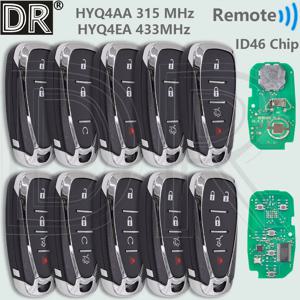 HE 315/433MHz ID46 칩 자동차 원격 키 Chevrolet HYQ4AA HYQ4EA Malibu Cruze Spark Camaro Equinox Volt Blazer Traverse Sonic