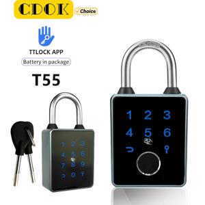 CDOK T55 TTlock Bluetooth 스마트 자물쇠, IP65 방진 및 방수, 실내 및 실외 사용에 적합
