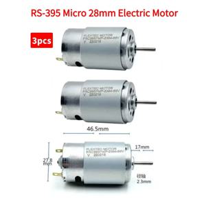RS-395 마이크로 28mm 전기 모터 DC 12V 14.4V 18V 24V 12000RPM 고속 카본 브러쉬 모터 DIY 취미 장난감 자동차 모델 헤어 드라이어