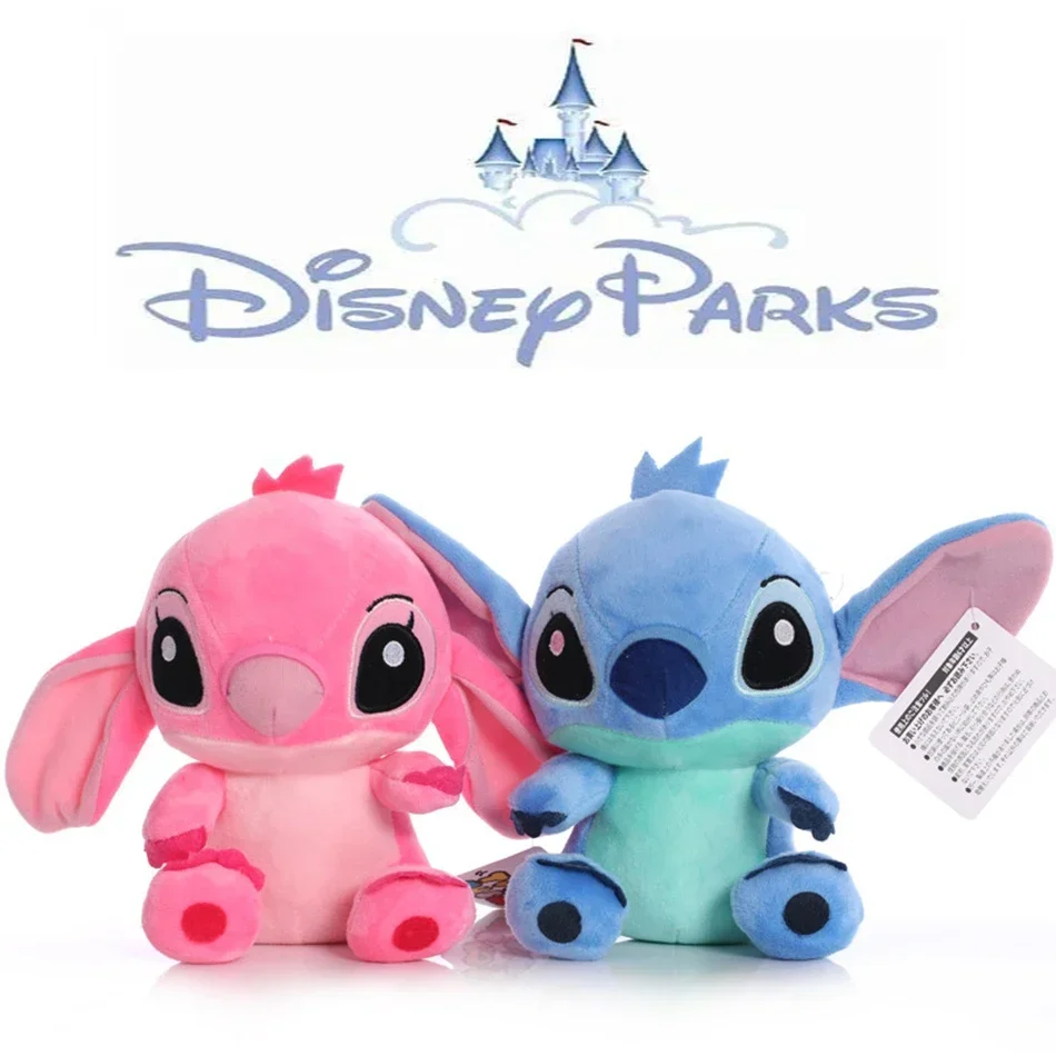 디즈니 만화 블루 핑크 스티치 봉제 인형 애니메이션 장난감 릴로와 스티치 20CM Stich 봉제 인형 장난감 어린이를위한 크리스마스 선물