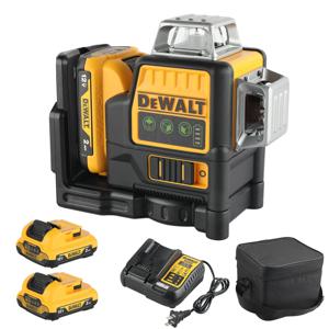Dewalt 새로운 DW089LG 12 라인 3면 * 360 수직 12V 리튬 배터리 레이저 레벨 수평 녹색 측정기 야외 레벨링