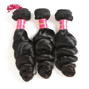 알리 퀸 헤어 브라질 원자재 버진 헤어 루즈 웨이브 100% Pcs 헤어 익스텐션 내추럴 컬러 10 