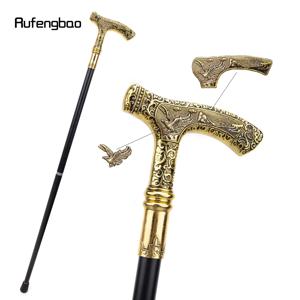 골드 럭셔리 이글 핸들 워킹 지팡이 패션 장식 워킹 스틱 신사 우아한 코스프레 지팡이 손잡이 Crosier 90cm