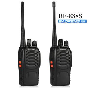 2팩 도매 워키토키 Baofeng BF-888S 양방향 라디오 888s UHF 400-470MHz 16 채널 10km 통신 거리