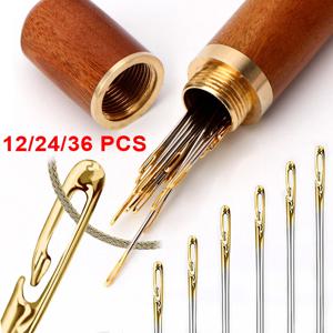 블라인드 바느질 바늘 노인 큰 구멍 스테인레스 스틸 바늘 바느질 가정용 DIY Jewerly 구슬 스레딩 바늘