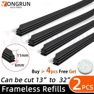 2PCS 35cm ~ 80cm 자동차 와이퍼 고무 리필 블레이드 소프트 삽입 스트립 DIY는 앞 유리 와이퍼 교체 부품을 잘라 수 있습니다 26 