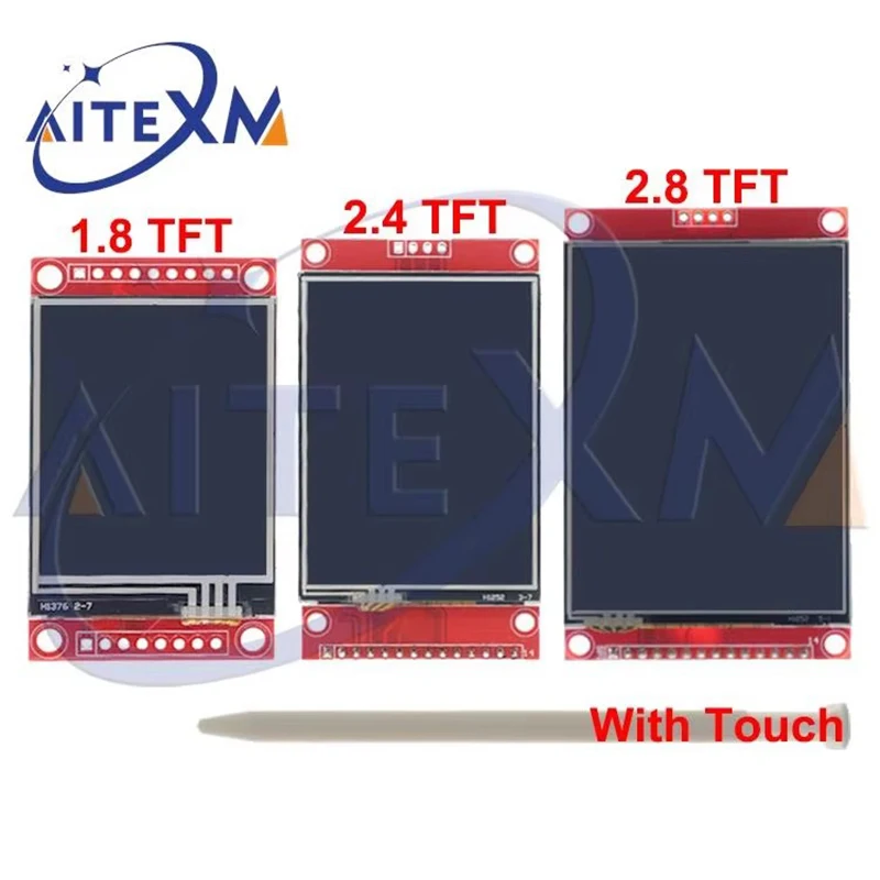 터치 패널 1.8 2.4 2.8 인치 SPI TFT LCD ILI9341 ST7789 드라이버 칩 직렬 포트 모듈 240x320 SPI 직렬 디스플레이 (터치 포함)