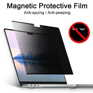 Macbook M1 M2 Air A2337 A2681 A2442 Pro14 13 16 A2485 2023 눈부심 방지/스파이 방지 필름 용 자기 개인 정보 보호 화면 보호기