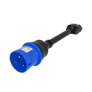 테슬라용 블루 CEE 어댑터, 테슬라 모델 S,3,X,Y, Gen 2 Ev 충전기, 익스텐션 코드 커넥터, 240V 콘센트, 32A, 10 인치