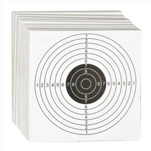 사냥 사격 훈련 타겟 종이 새총 권총 소총 사격 타겟, 야외 연습 액세서리, 17cm x 17cm, 100 개