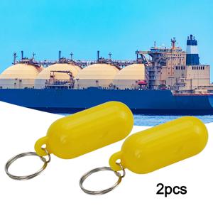 2Pcs 보트 카약 플로팅 키 링 부력 키 링 플로트 키 체인 보트 액세서리 보트 낚시 카약 래프팅 서핑