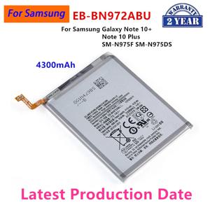 삼성 갤럭시 노트 10 + 노트 10 플러스용 EB-BN972ABU 배터리, SM-N975F SM-N975DS 휴대폰 배터리, 4300mAh