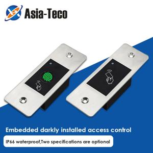 9-18V RFID 리더 열쇠가없는 도어 오프너 금속 액세스 제어 스캐너 800 사용자 미니 IP66 방수 임베디드 지문 판독기