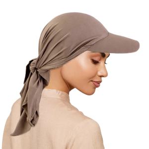 2024 새로운 인스턴트 Hijabs 여성용 Hijab 모자 보닛 Voile 이슬람 태양 모자 스카프 랩 야구 모자 Bandana Hijab Bonnet Turban