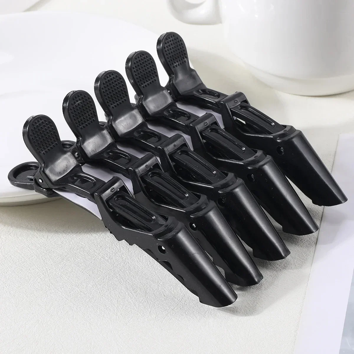 5PCS 악어 헤어 클립 헤어 드레싱 클램프 플라스틱 헤어 클로 헤어핀 살롱 스타일링 도구 헤어 액세서리에 대한 이발사 클립