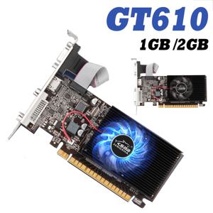 GT610 비디오 카드 1/2GB PCIE X16 2.0 NVIDIA GeForce GT 610 DDR3 그래픽 카드 VGA HD DVI 64Bit 1800MHz GT610 GPU 그래픽 카드