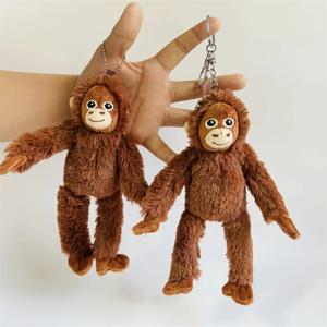 부드러운 20cm 고릴라 펜던트 원숭이 오랑우탄 봉제 인형 펜던트 동물 인형 열쇠 고리 소년