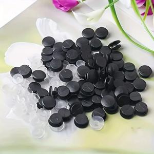 100/200Pcs 구멍 신발, 정원 신발 매력, 유니버설 맞는 Diy 패스너 액세서리에 대 한 라운드 버클 플라스틱 단추 세트