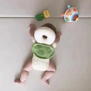 유아 아기 보호를위한 1PCS 머리 보호대 거북이 배낭 유아 크리스탈 벨벳 Pp 코튼 귀여운 조절 가능