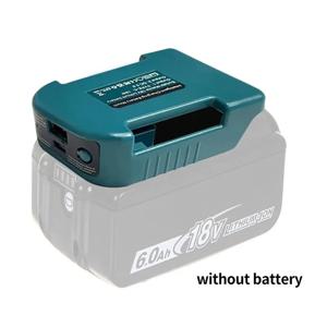 Makita 18V 배터리 용 Type-C 배터리 홀더가있는 USB가있는 Makita 18V 용 1pc BL1840 BL1850 BL1860 충전기 어댑터 고속 충전