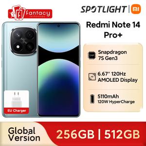 월드 프리미어 Xiaomi Redmi Note 14 Pro Plus 5G 글로벌 버전 스마트폰 256GB 512GB Snapdragon 7s Gen 3 200MP 카메라 5110mAh