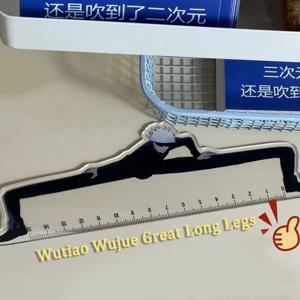 Jujutsu Kaisen Gojo Satoru 애니메이션 주변기기 크리 에이 티브 눈금자 학생 문구 용품 고정밀 스케일 라인 측량 도구
