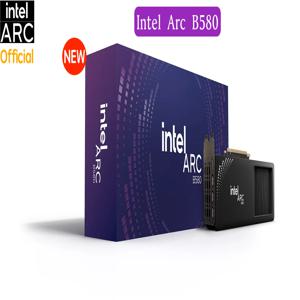 기존 Intel Arc B580 한정판 그래픽 카드 검정색 GDDR6 2670MHz 듀얼 팬 비디오 카드(192비트, PCI-Express 4.0 x8)