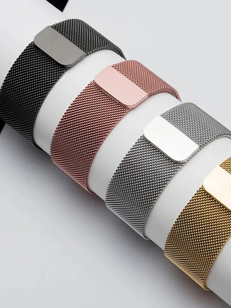 밀라노 루프 스트랩 애플 워치 밴드용 팔찌, iWatch 시리즈 10 울트라 2 9 8 SE 7 6 5, 46mm, 44mm, 45mm, 40mm, 42mm, 41mm, 38mm, 49mm