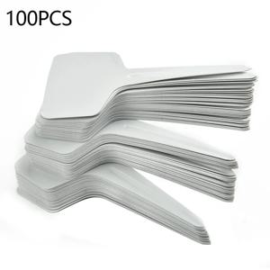100PCS 정원 레이블 식물 방수 분류 정렬 기호 태그 티켓 플라스틱 쓰기 플레이트 보드 플러그인 카드 다채로운