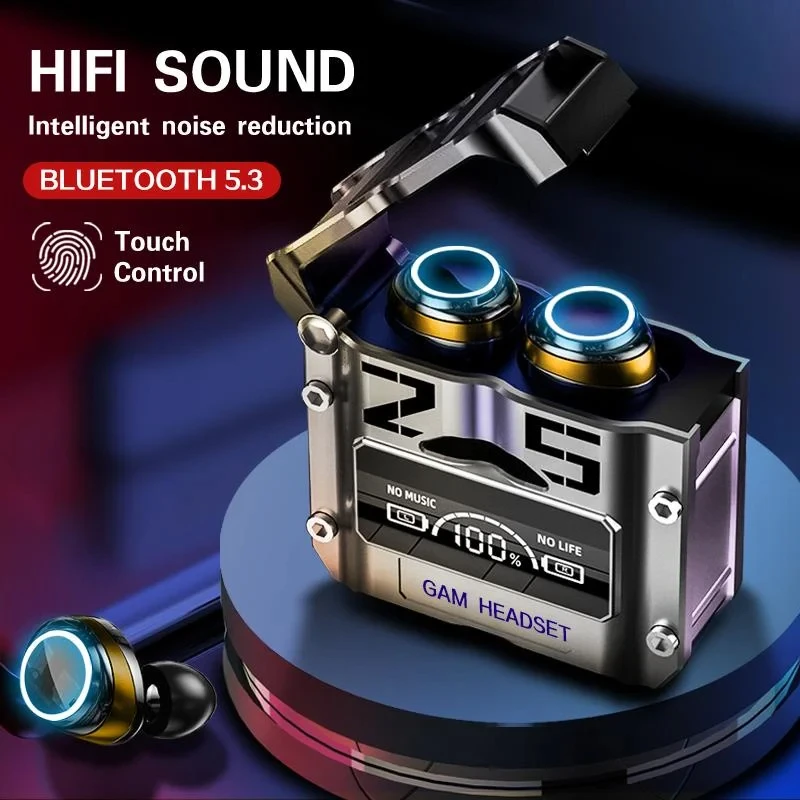 기존 M25 TWS 무선 헤드폰 이어폰 Bluetooth 터치 컨트롤 소음 감소 Xiaomi Iphone 용 스테레오 이어 버드 헤드셋