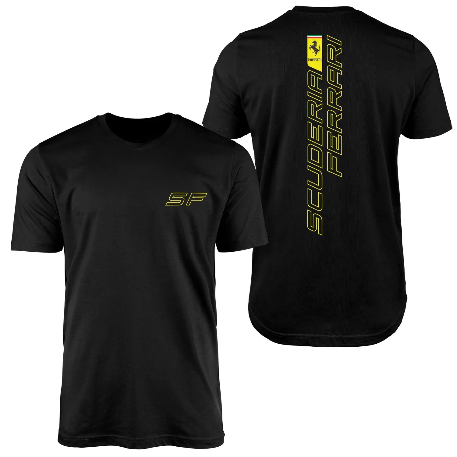 2025 Scuderia Ferrar 남자 티셔츠 반팔 티셔츠 고품질 럭셔리 브랜드 TShirt 남여 streetwear 여름 Y2k상의