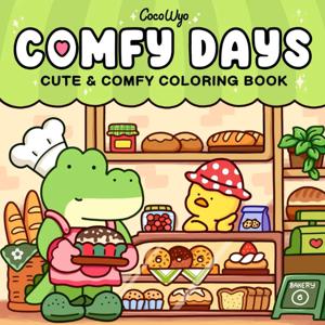 Comfy Days: 편안한 휘게 순간에 매우 귀여운 동물 캐릭터가 등장하는 성인과 청소년을 위한 컬러링북 휴식용 종이