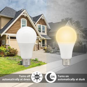 1pcs Led 전구 빛 센서 제어 전구 AC 220V 110V 10W E27 B22 황혼에서 새벽 전구 지하 차고 입구