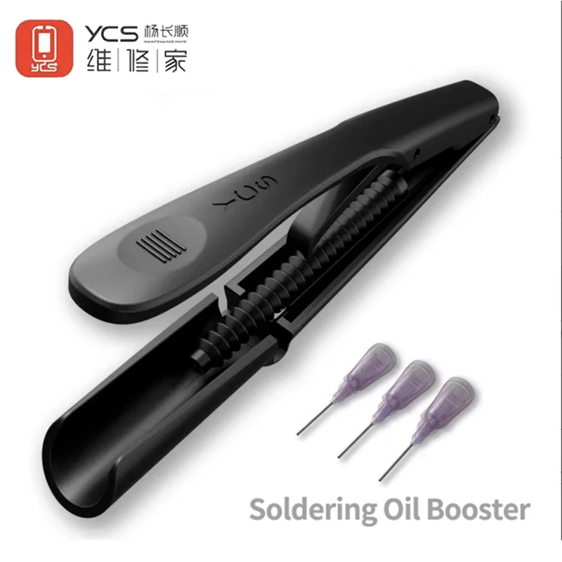 YCS Z04 주사기 솔더 오일 부스터 푸시로드 휴대 전화 용접 PCB BGA 수리 오일 그린 오일 로진 주석 페이스트 부스터 도구