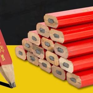 3/5/10pcs 팔각형 사각형 빨간색 연필 세트 목수 목공 그리기 도구 목공 특정 팔각형 사각형 연필
