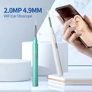 무선 귀 검 이경 IOS Iphone Android 용 귀지 제거 도구 귀 청소기가있는 4.9mm 초박형 WiFi 귀 범위 카메라