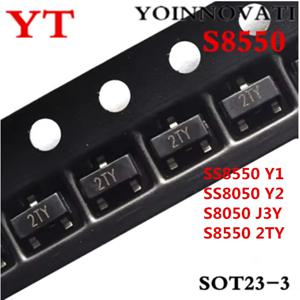 100-3000PCS 100% 새로운 S8550 2TY S8050 J3Y SS8050 Y1 SS8550 Y2 ICprovider 최고의 품질