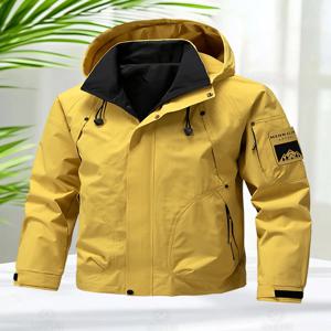 방수 자켓 남자 야외 Softshell 지퍼 업 후드 자켓 윈드 브레이커 하이킹 캠핑 코트 경량 봄 가을 코트