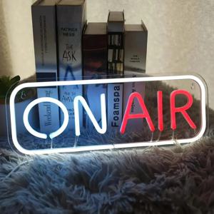 온 에어 LED 네온 사인 파티, 약혼, 생일, 결혼식 및 스위치가 있는 가정 장식 장식을 위한 USB 전원 벽 예술