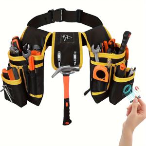 26 스트랩과 1pcs 자기 도구 벨트 목수 전기 건설 이동식 망 작업 벨트 선물에 대 한 헤비 듀티 도구 가방