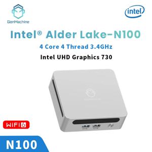 Genmachine 미니 PC Intel Alder Lake N100 Windows 11 미니 PC 8/16/32G DDR4 256/512/1T PCIe M.2 SSD WiFi 6 BT5.2 데스크탑 컴퓨터