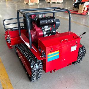 맞춤형 첨단 기술 Flail Mower 잔디 깍는 기계 원격 제어 제로 턴 로봇 드라이브 무선 배터리 구동 무료