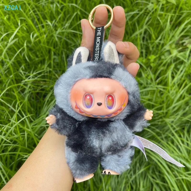 고품질 복제 Labubu V3 블라인드 박스 Labubu 키 체인 배낭 장식 Kawaii 아이 장난감 깜짝 크리스마스 선물 미스터리 상자