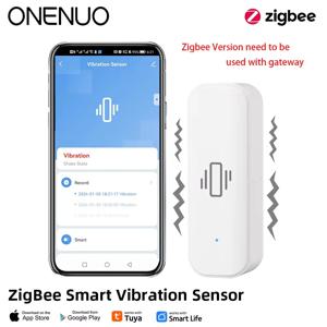 ONENUO Zigbee 스마트 진동 센서 감지 Tuya 스마트 라이프 앱 알림 실시간 모션 충격 알람 기록 기록